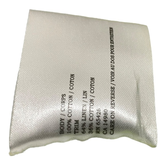 David Brooks cotton linen blend small pocket front knit style. Size Medium - Picture 11 of 11